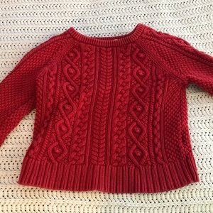 Girls red sweater